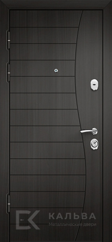 Фото №2 «Железная дверь дуб медовый с тёмной волной модерн №304»