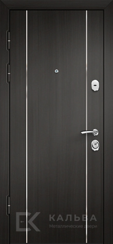 Фото №2 «Входная дверь венге с квадратными вставками внутри графит №341»